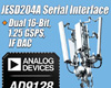 아나로그디바이스, 듀얼 16비트 1.25GSPS DAC, 나이퀴스트 주파수까지 다중 반송파 생성